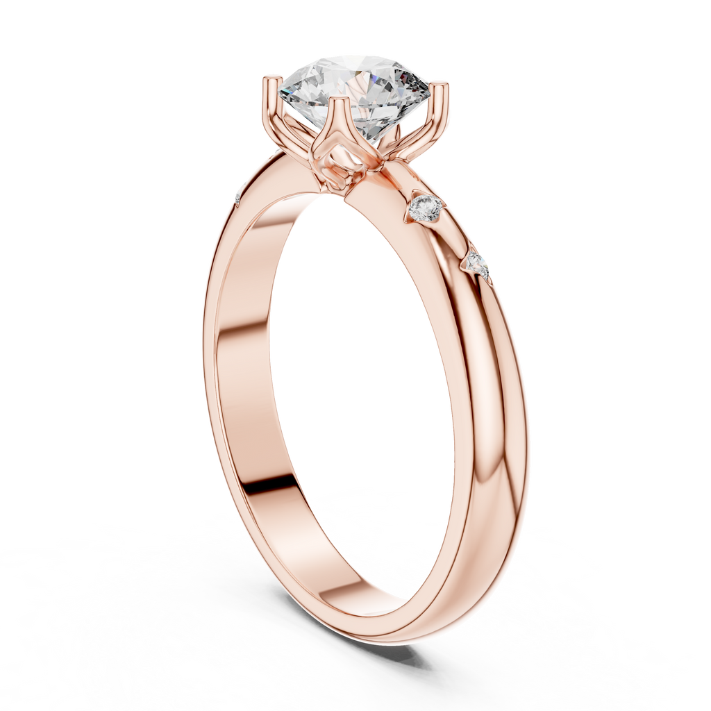 Round Solitaire Engagement Ring