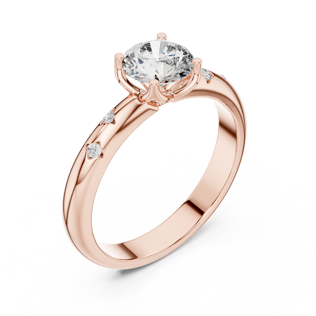 Round Solitaire Engagement Ring