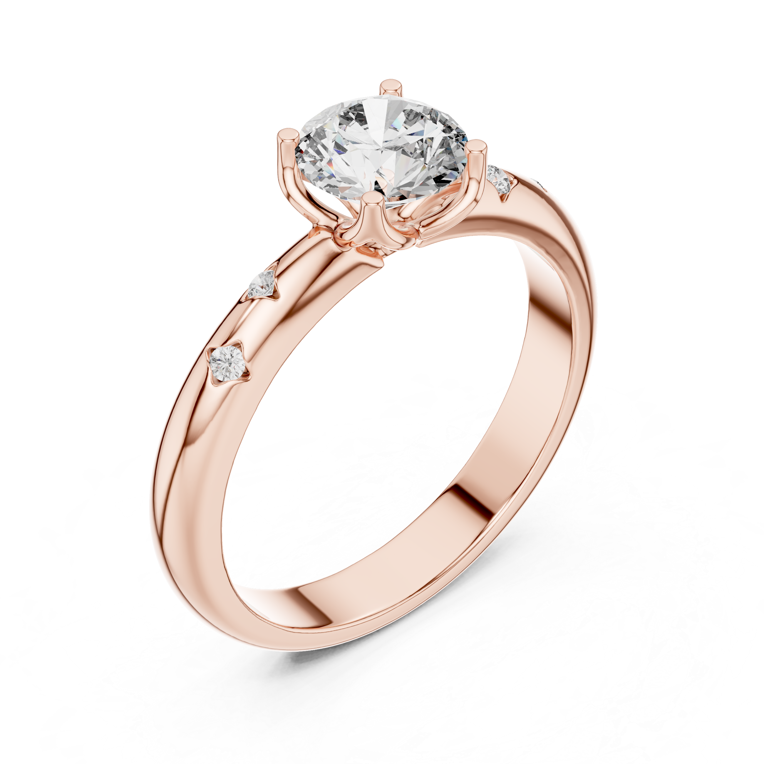 Round Solitaire Engagement Ring