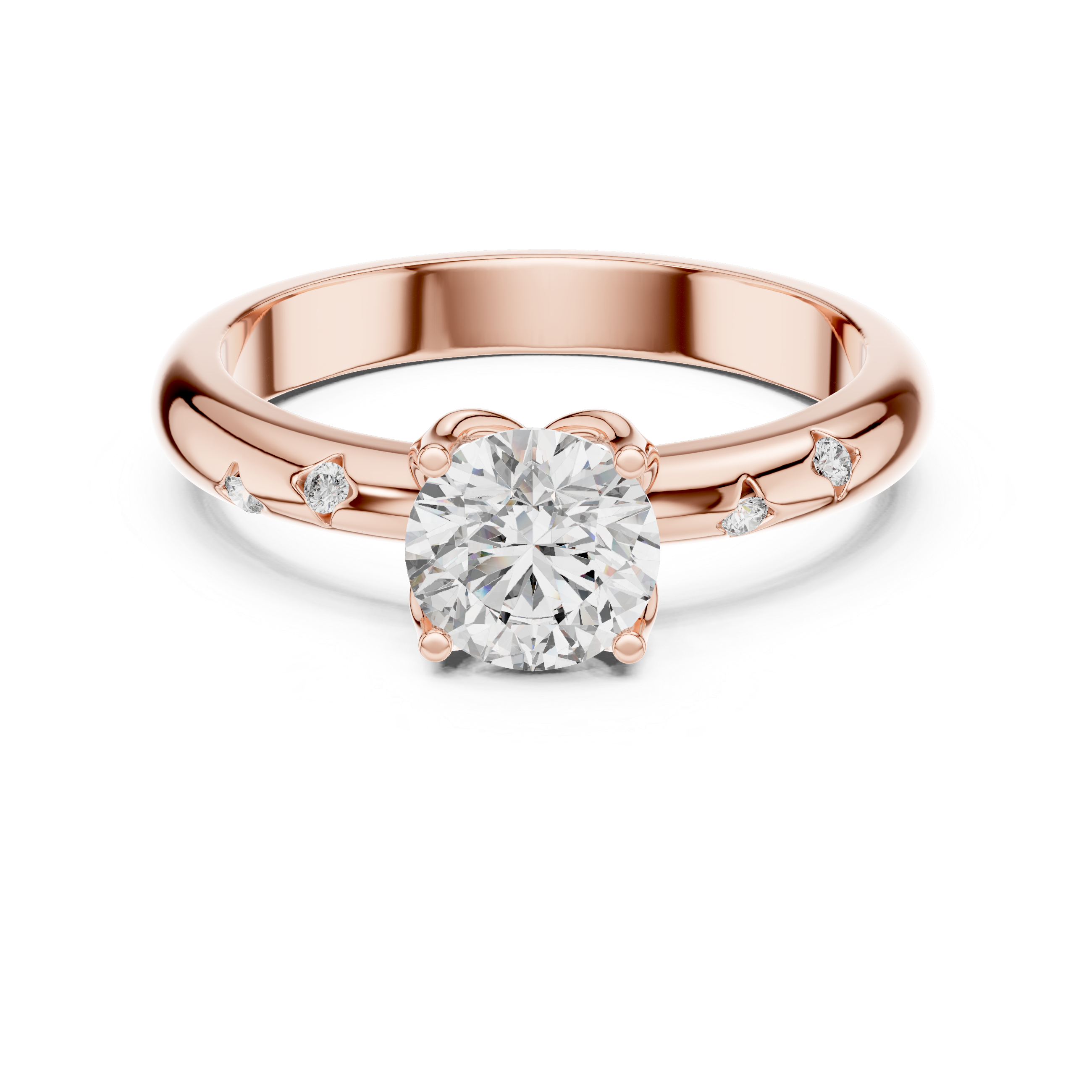 Round Solitaire Engagement Ring