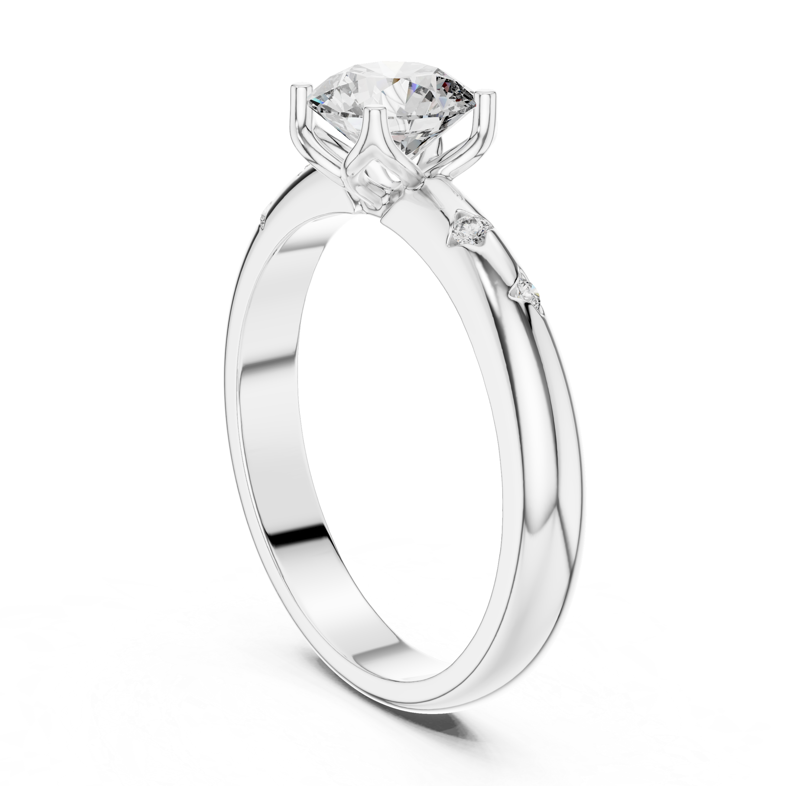 Round Solitaire Engagement Ring
