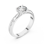 Round Solitaire Engagement Ring