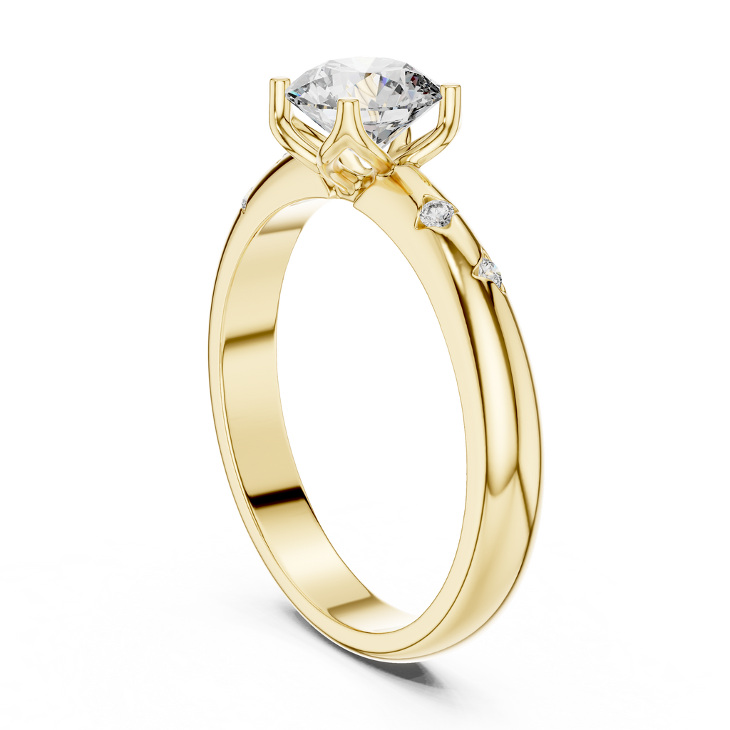 Round Solitaire Engagement Ring