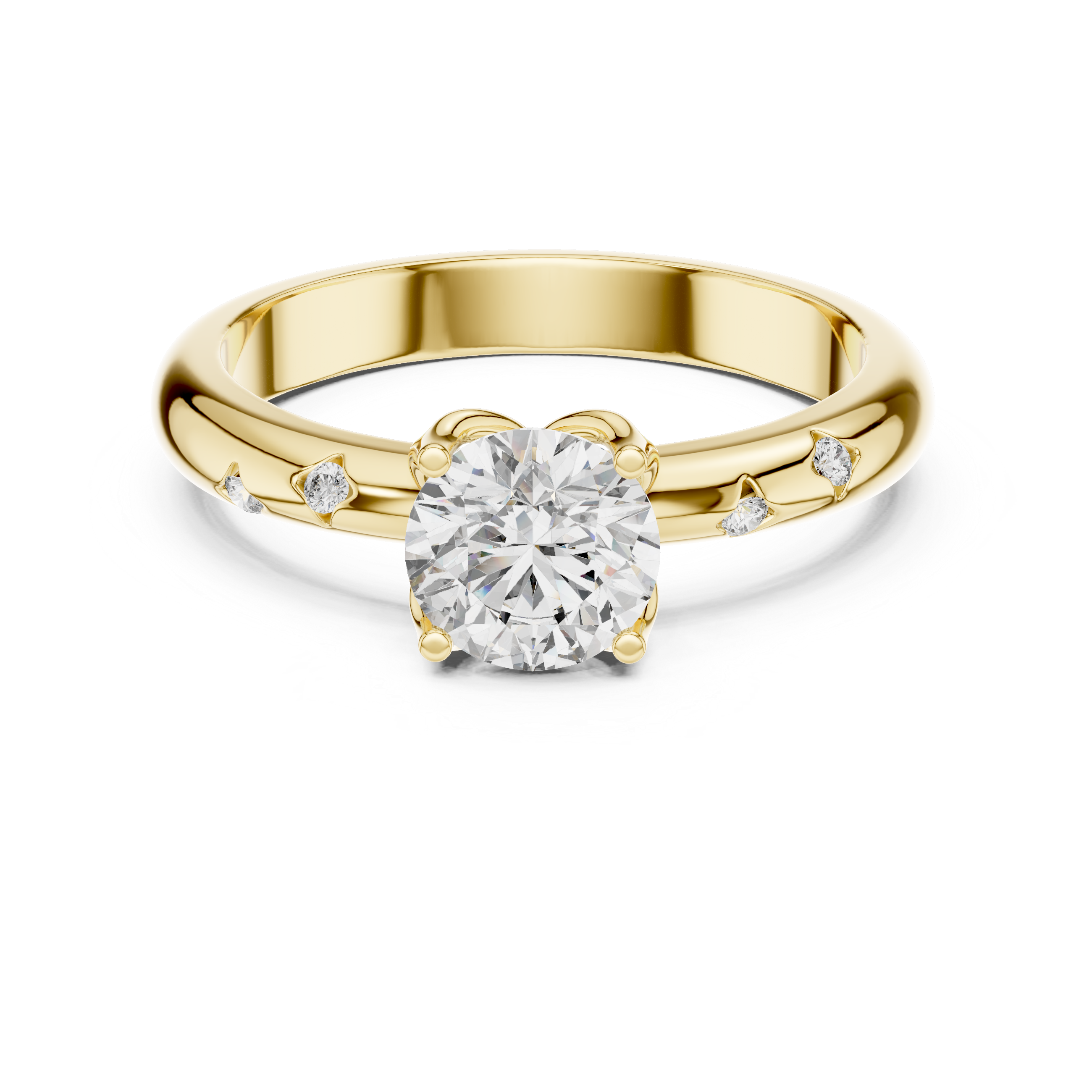 Round Solitaire Engagement Ring