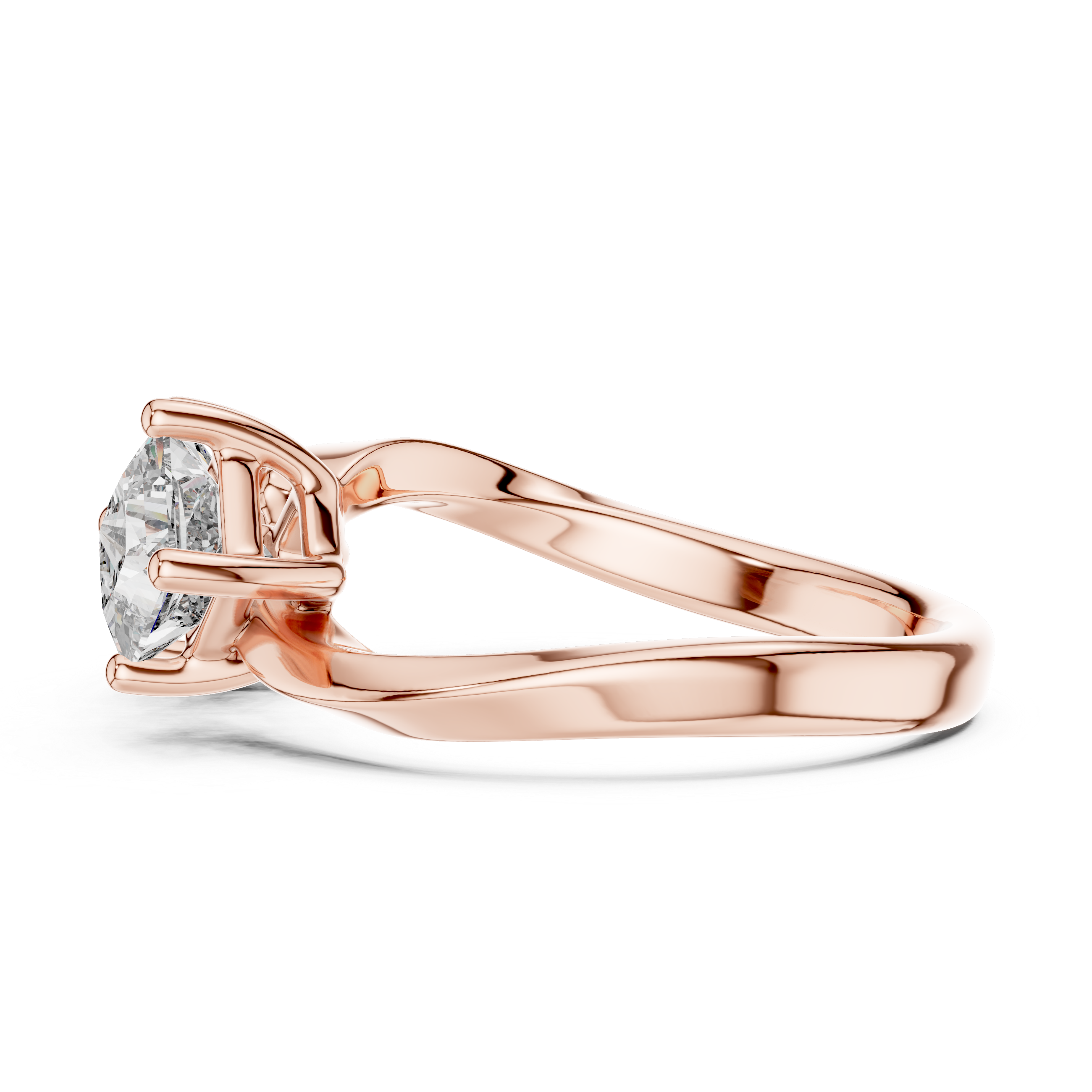 Princess Cut Toi et Moi Diamond Ring