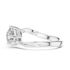 Princess Cut Toi et Moi Diamond Ring