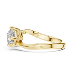 Princess Cut Toi et Moi Diamond Ring