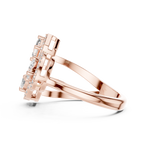 Toi et Moi Halo 3 Lab Grown Diamond Ring