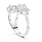 Toi et Moi Halo 3 Lab Grown Diamond Ring