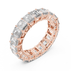 Emerald Cut Diamond Full Eternity Band