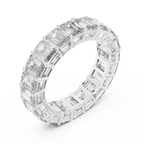 Emerald Cut Diamond Full Eternity Band