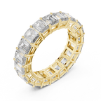 Emerald Cut Diamond Full Eternity Band