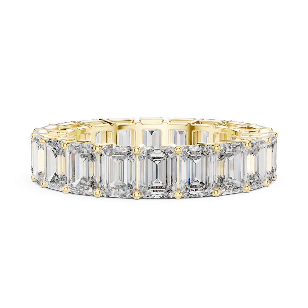 Emerald Cut Diamond Full Eternity Band