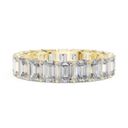 Emerald Cut Diamond Full Eternity Band