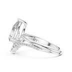 Pear Diamond Split Shank Ring