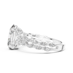 Oval Cut Diamond Marquise Split Shank Engagement Ring