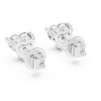 Heart Shape Diamond Stud Earrings