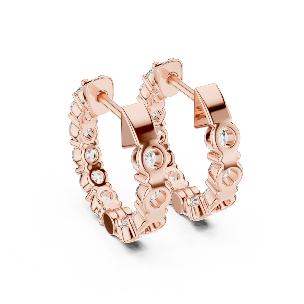 Diamond Hoop Earrings