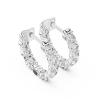 Diamond Hoop Earrings