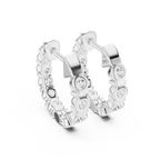 Diamond Hoop Earrings