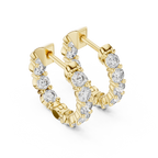 Diamond Hoop Earrings
