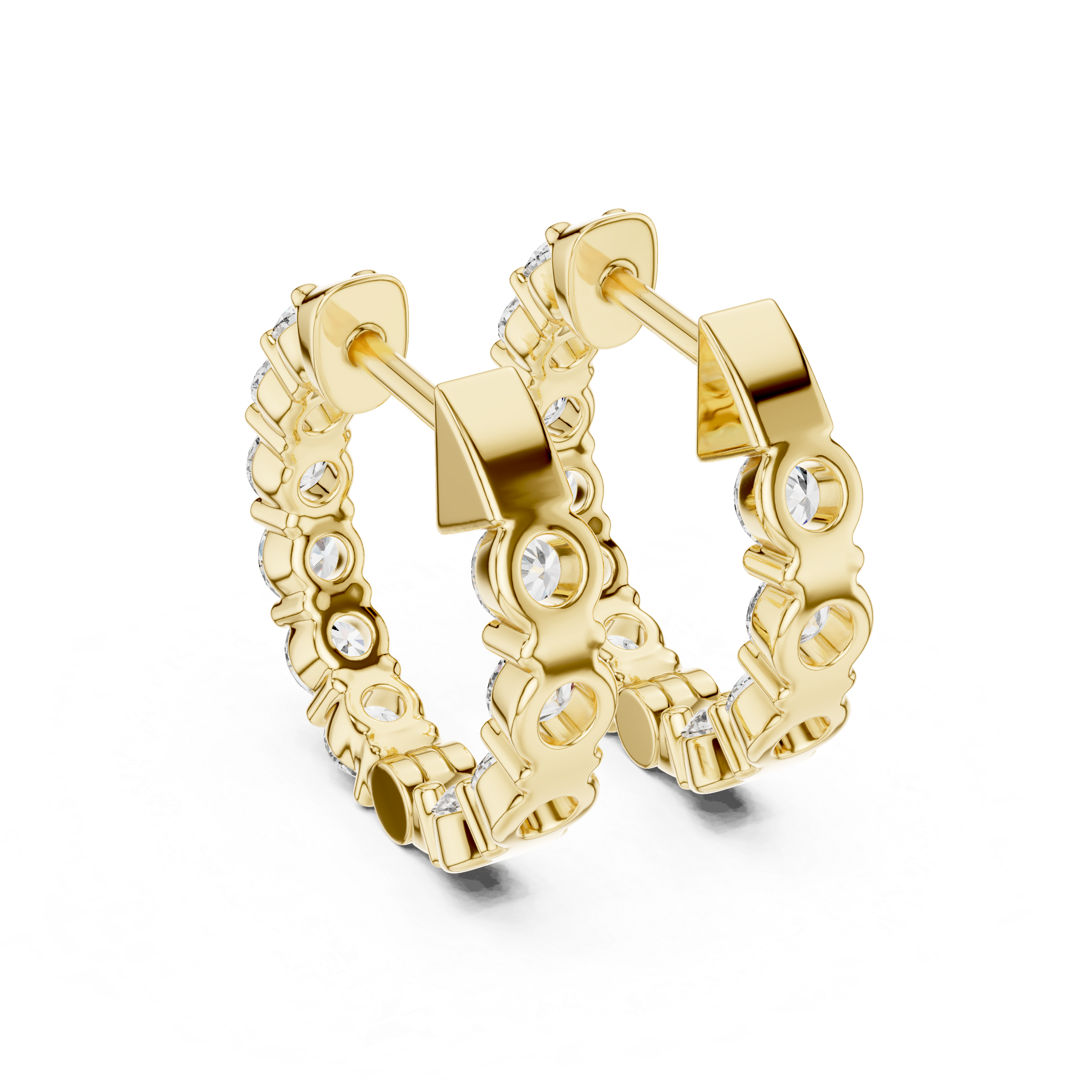 Diamond Hoop Earrings