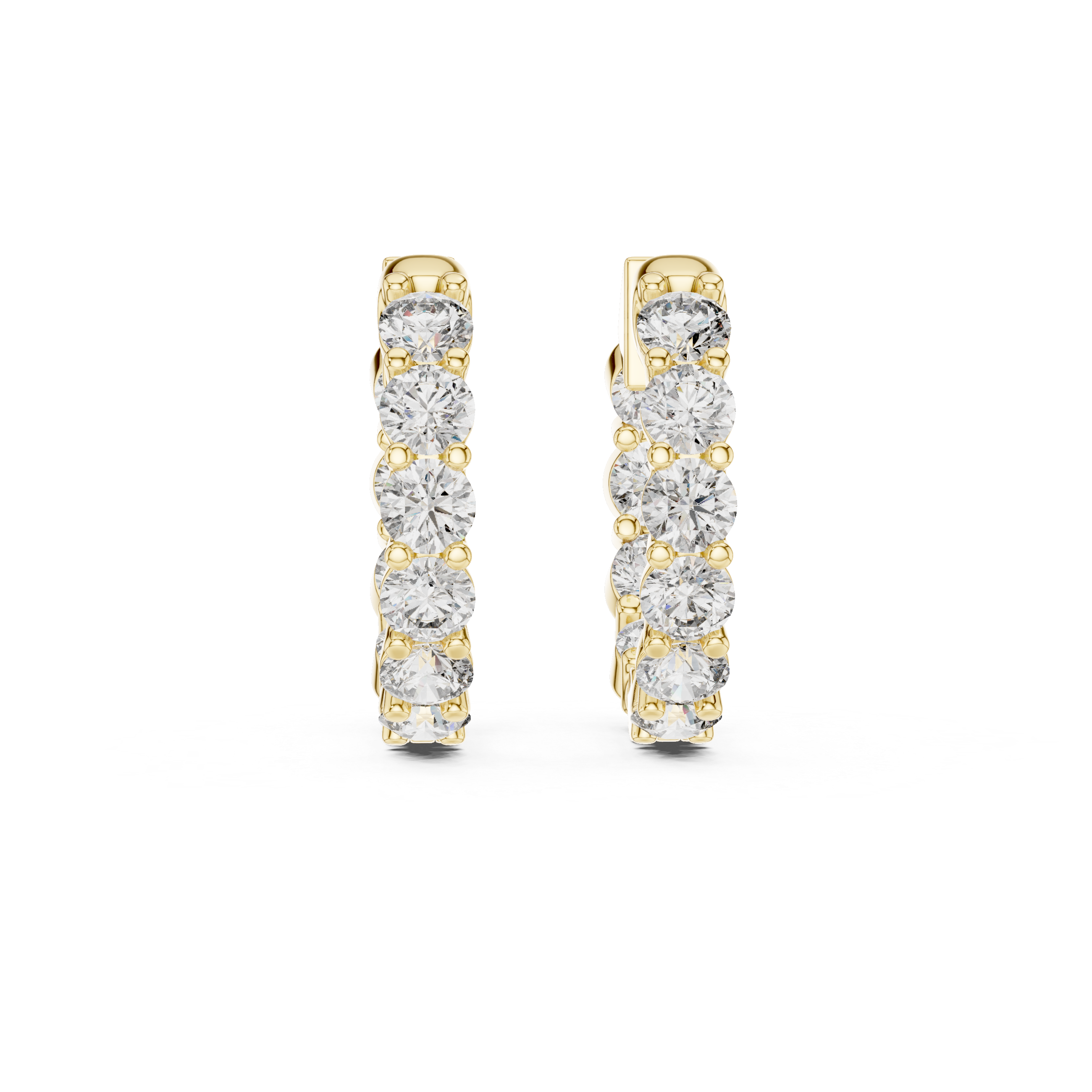 Diamond Hoop Earrings
