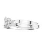 Emerald & Princess Lab Grown Diamond Three Stone Ring