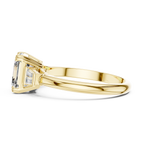 Asscher Cut Lab Grown Diamond Three-Stone Ring