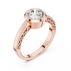 Classic Bezel Solitaire Diamond Ring