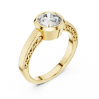 Classic Bezel Solitaire Diamond Ring