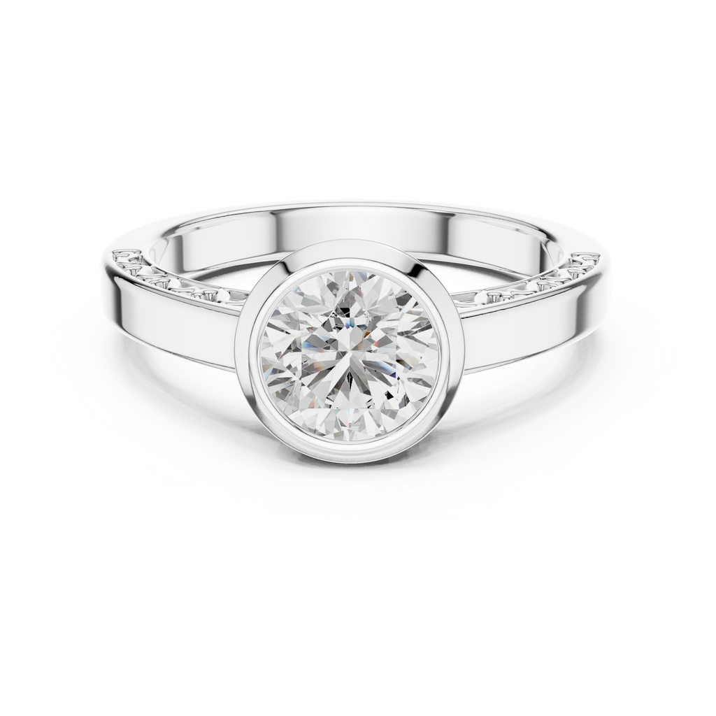 Classic Bezel Solitaire Diamond Ring