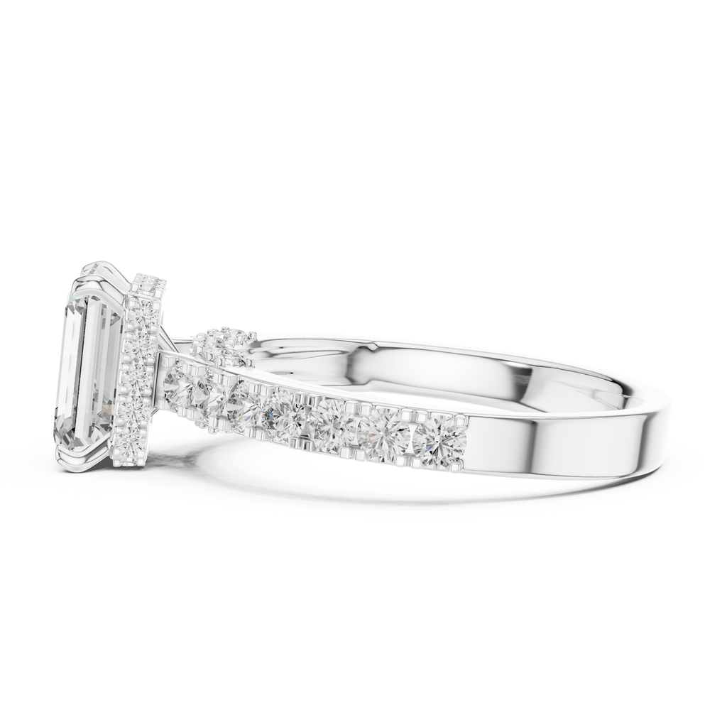 Emerald Cut Lab Grown Diamond Ring