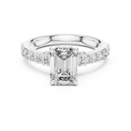 Emerald Cut Lab Grown Diamond Ring