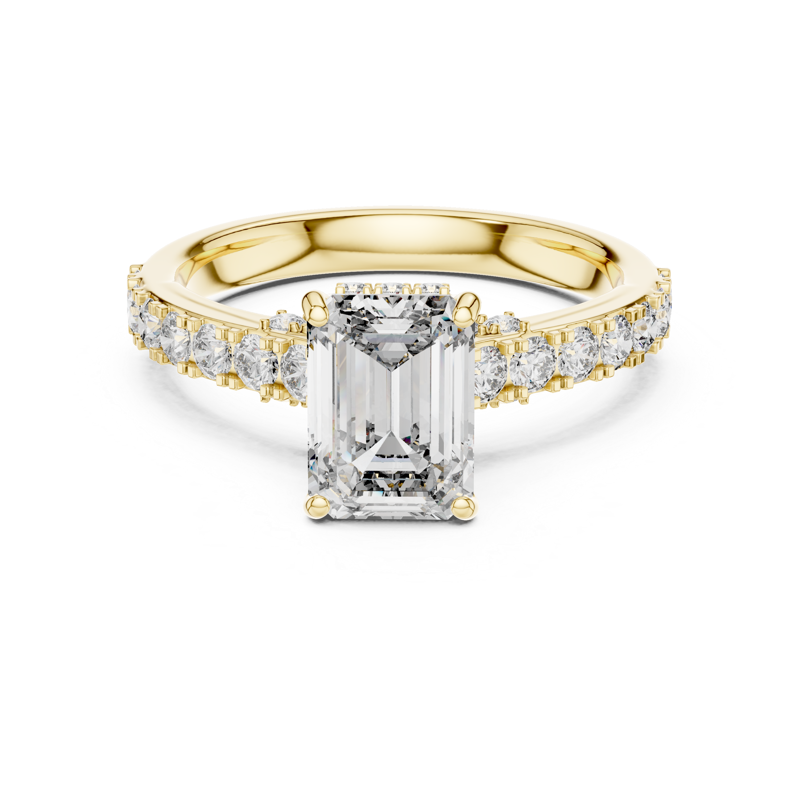 Emerald Cut Lab Grown Diamond Ring