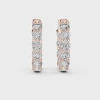 Diamond Hoop Earrings