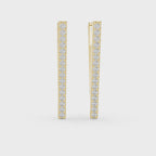 Triangle Drop Diamond Earrings
