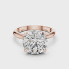 Solitaire Diamond Hidden Halo Ring