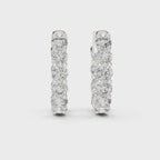 Diamond Hoop Earrings