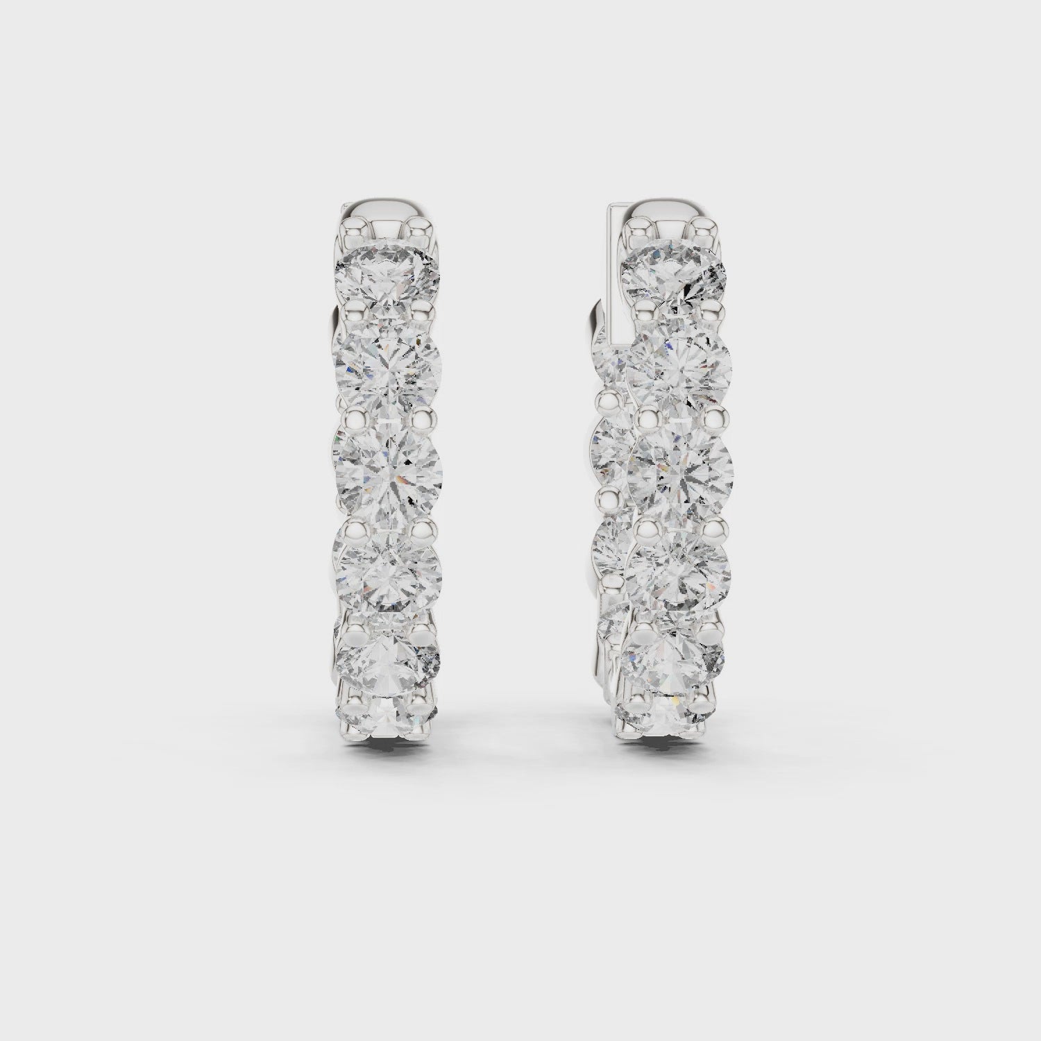 Diamond Hoop Earrings
