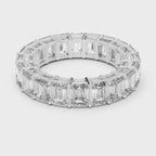 Emerald Cut Diamond Full Eternity Band