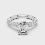 Emerald Cut Lab Grown Diamond Ring