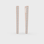 Triangle Drop Diamond Earrings