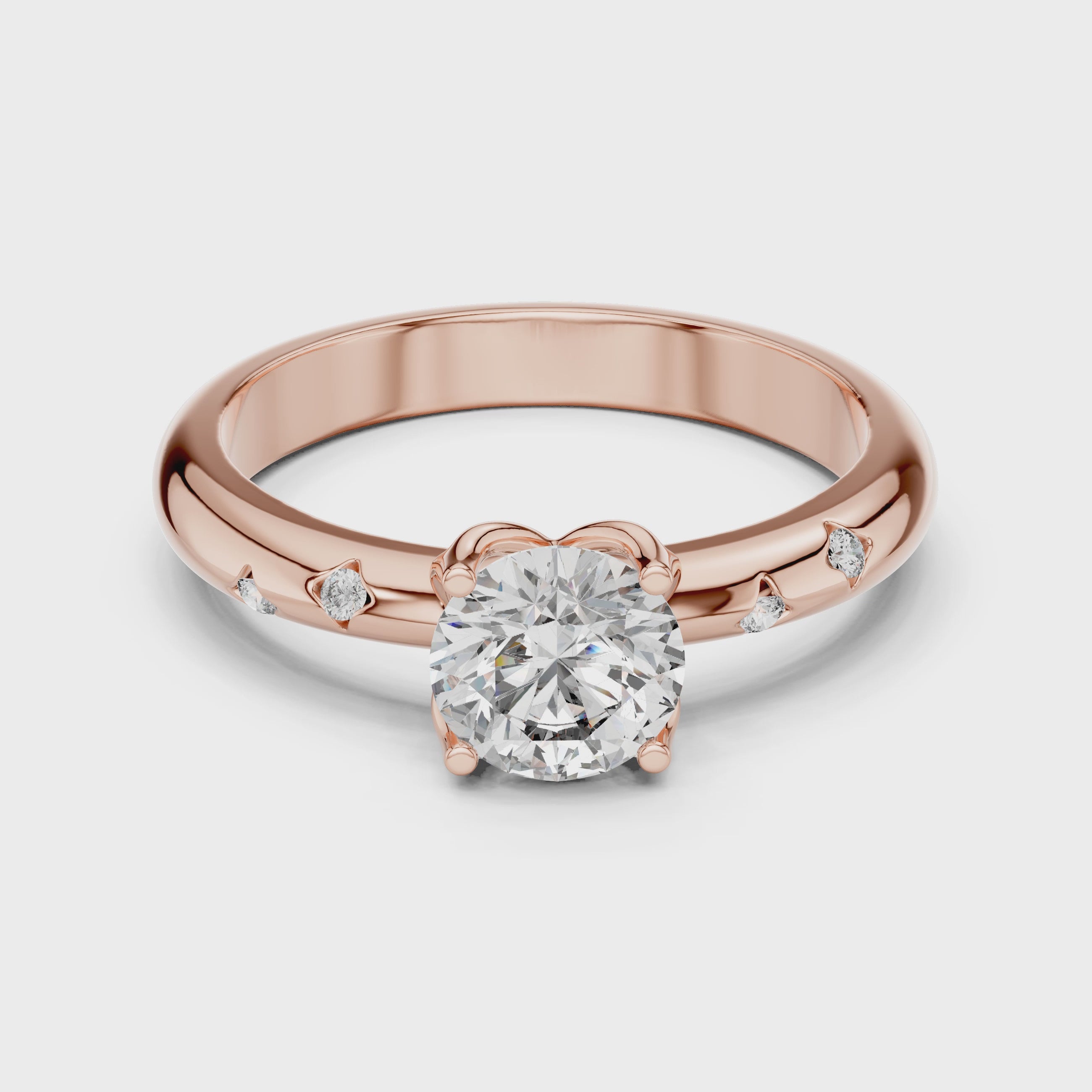 Round Solitaire Engagement Ring