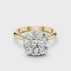 Solitaire Diamond Hidden Halo Ring