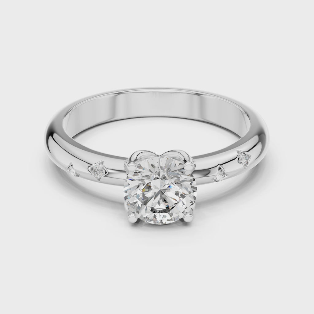 Round Solitaire Engagement Ring