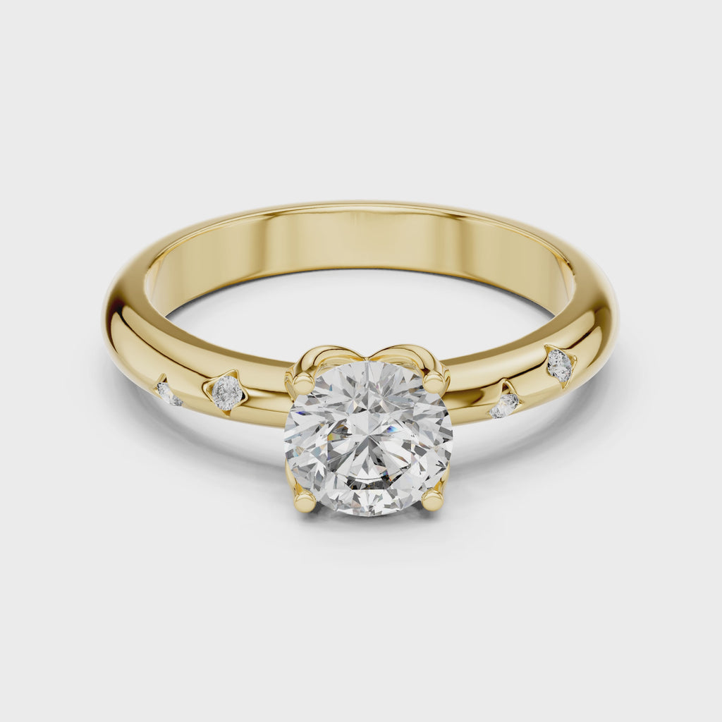 Round Solitaire Engagement Ring