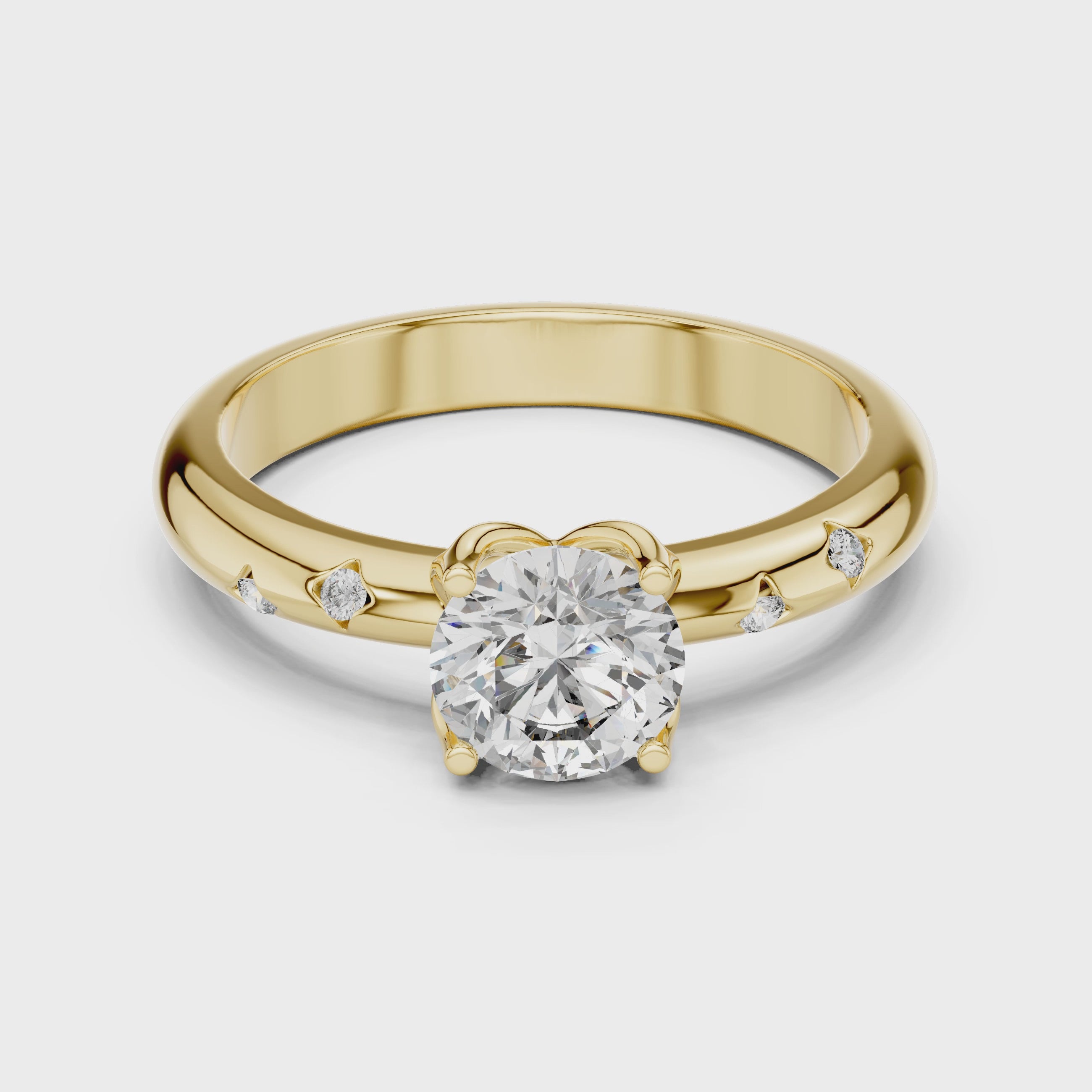 Round Solitaire Engagement Ring