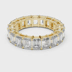 Emerald Cut Diamond Full Eternity Band