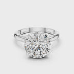 Solitaire Diamond Hidden Halo Ring